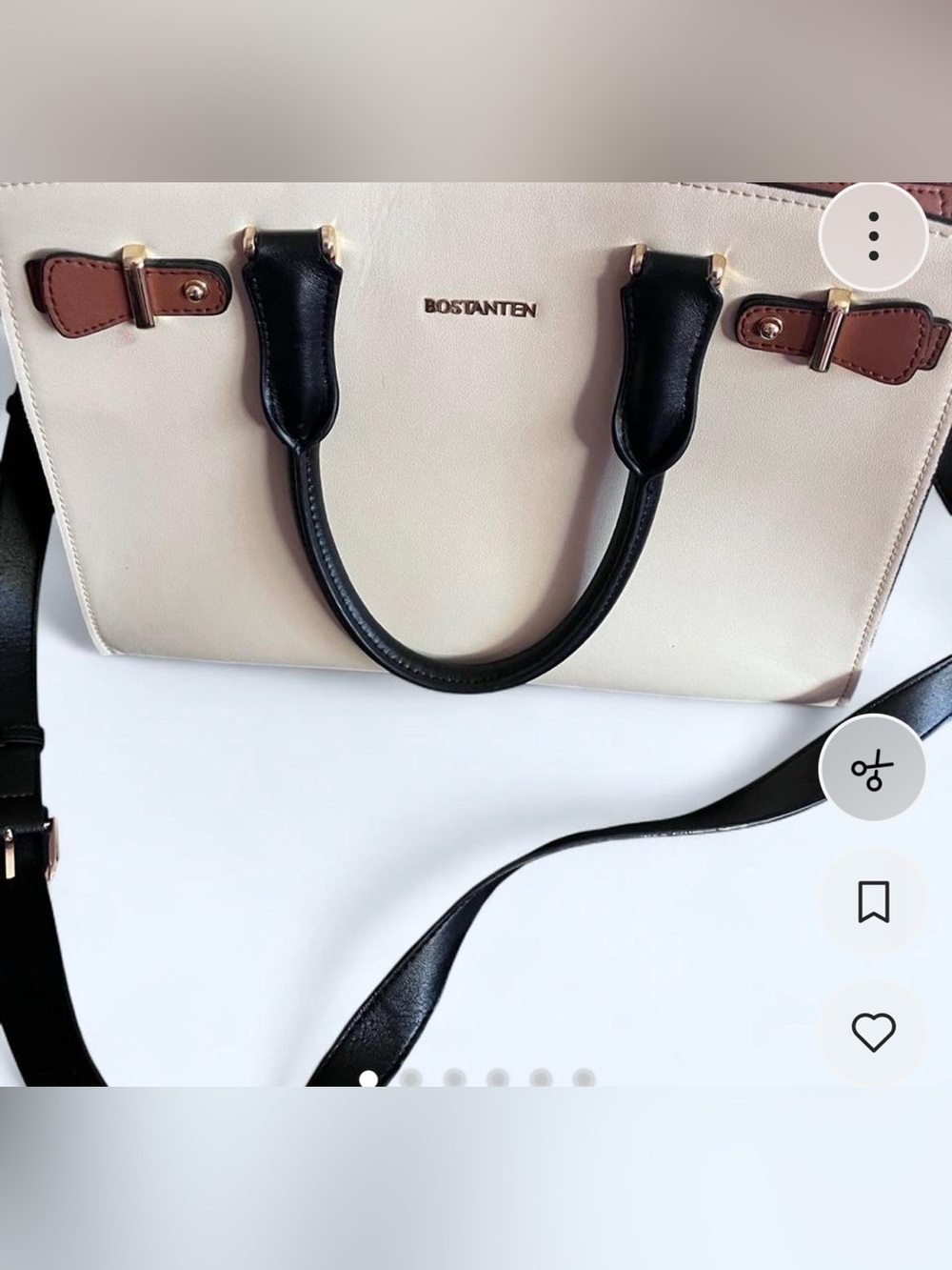 Blatant Two-Tone Black and Cream Women's Tote Bag